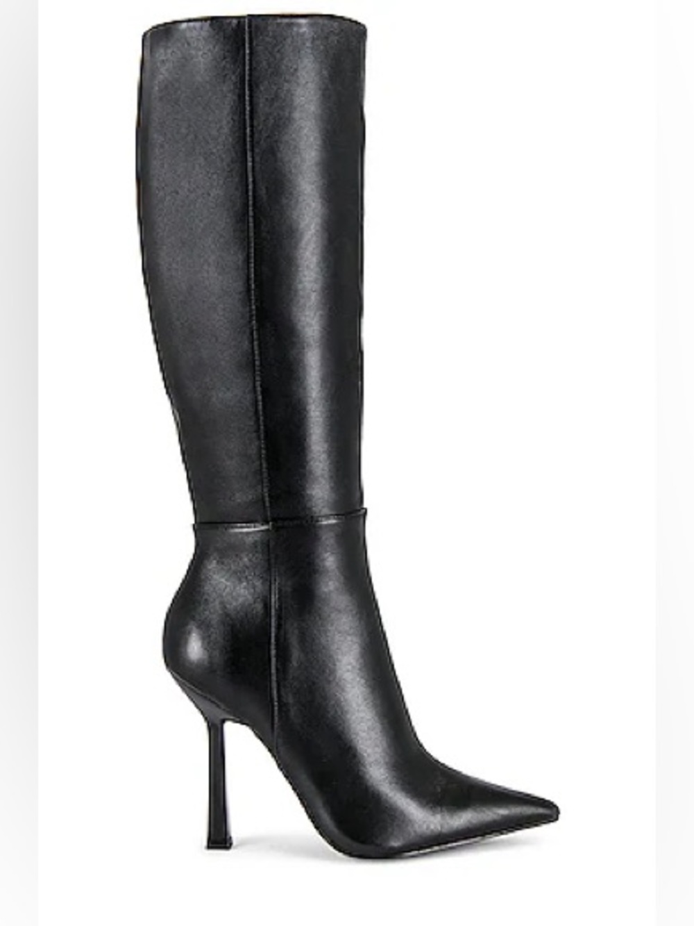 Steve Madden Kathleen Black Leather Boots
w/ Stiletto Heels & Pointed Toe 9.5M
